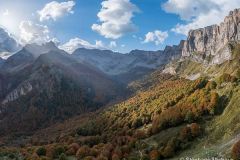 Lescun forêt d'automne orgues de Camplong
