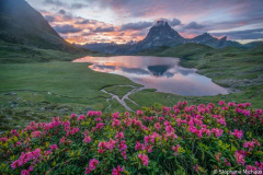 28_Pic-d-Ossau-aurore-lac-rhododendrons-2